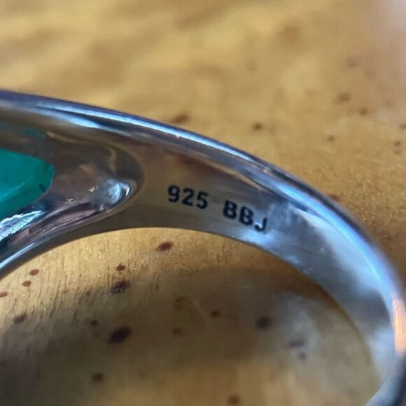 Sky Blue Topaz Mojave Turquoise Sterling Silver Ring Size 6.75 main image 5